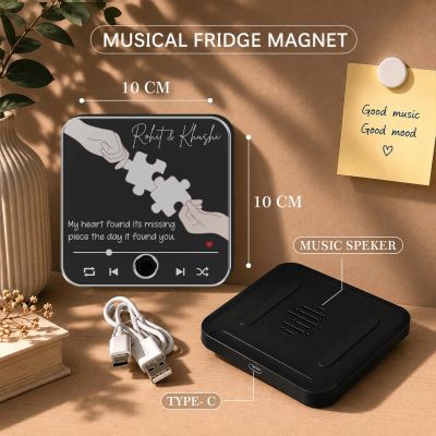 Personalized Photo Music Fridge Magnet with Custom Song & Photo  Romantic Gift for Couples, Anniversary, Wedding, Birthday, Valentine's Day